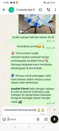 Testimonial Standing Flower gorontalo